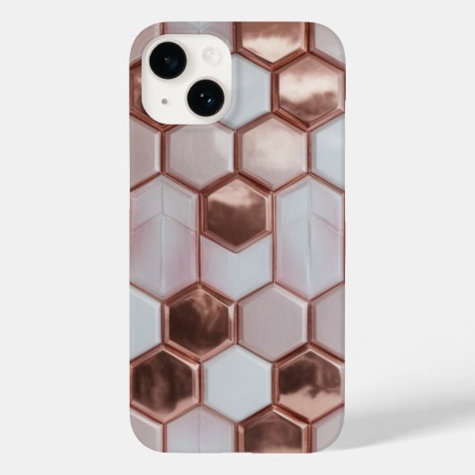 バラエレガント金ゴールドジオメトリックiPhone 16 Plusケース Case-Mate iPhoneケース (裏面)