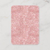 バラエレガント金ゴールドスイート16グリッターフローラ赤面 エンクロージャーカード (裏面)