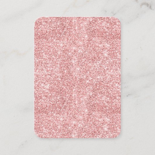 バラエレガント金ゴールドスイート16グリッターフローラ赤面 エンクロージャーカード (裏面)