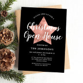 バラエレガント金ゴールドスタークリスマスオープンハウス 招待状