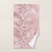 バラエレガント金ゴールドスパークリーグリッターシカスタムック バスタオルセット (ハンドタオル)