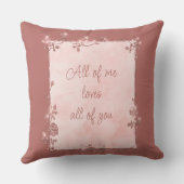 バラエレガント金ゴールドスパークルフレームバレンタイン クッション (裏面)