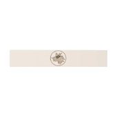 バラエレガント金ゴールドセピアクリームグリッターフローラ 招待状ベリーバンド (フラット)