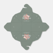 バラエレガント金ゴールドセージグリーンクリスマス フェイバーボックス (折り畳みなし)