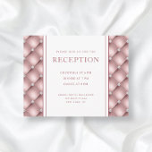 バラエレガント金ゴールドダイヤモンドタフテッドウェディングレセプション エンクロージャーカード