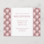 バラエレガント金ゴールドダイヤモンドタフテッドウェディングレセプション エンクロージャーカード (正面)