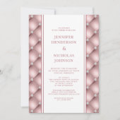 バラエレガント金ゴールドダイヤモンドタフテッドヴァーチャ結婚ルの 招待状 (正面)