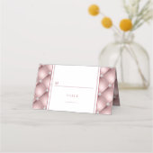 バラエレガント金ゴールドダイヤモンドタフテ結婚ィーズ プレイスカード (正面)