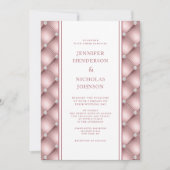 バラエレガント金ゴールドダイヤモンドタフテ結婚ィーズ 招待状 (正面)