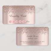 バラエレガント金ゴールドダイヤモンドロイヤリティカード ロイヤリティカード (正面/裏面)