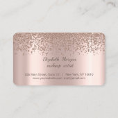 バラエレガント金ゴールドダイヤモンドロイヤリティカード ロイヤリティカード (裏面)