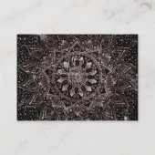 バラエレガント金ゴールドドットマンダラマーブル 名刺 (裏面)