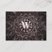 バラエレガント金ゴールドドットマンダラマーブル 名刺 (正面)