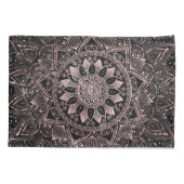 バラエレガント金ゴールドドットマンダラマーブル 枕カバー (裏面)