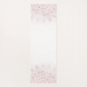 バラエレガント金ゴールドドットマンダラ ヨガマット (裏面)