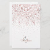 バラエレガント金ゴールドドットマンダラ 便箋 (正面/裏面)