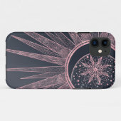 バラエレガント金ゴールドドードルサンムーンマンダラデザイン Case-Mate iPhoneケース (裏面(横))