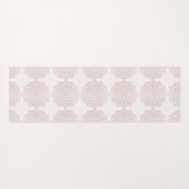 バラエレガント金ゴールドナマステマンダラフラワーパターン ヨガマット (裏面(横))