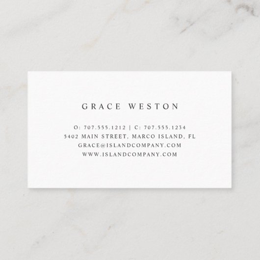 バラエレガント金ゴールドハイビスカスフラワースクリプト 名刺 (裏面)