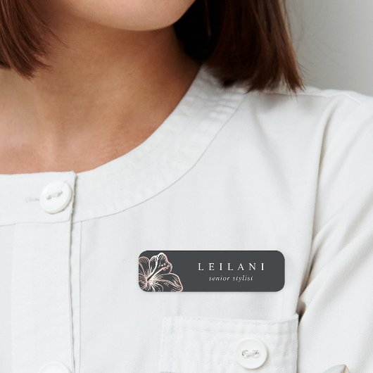 バラエレガント金ゴールドハイビスカスフラワー 名札