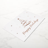 バラエレガント金ゴールドハッピーホリデイズカンパニーフォイルカード 箔シーズンカード (回転した状態)