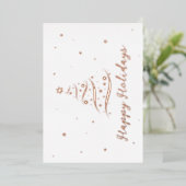 バラエレガント金ゴールドハッピーホリデイズカンパニーフォイルカード 箔シーズンカード (立ち正面)