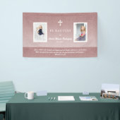 バラエレガント金ゴールドバウティゾバプティスムガール写真 横断幕 (トレードショー)