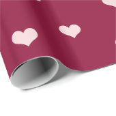バラエレガント金ゴールドバレンタインのハートパターン ラッピングペーパー (ロールコーナー)