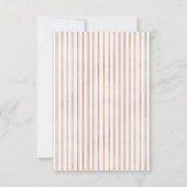 バラエレガント金ゴールドパイナップルウェディングRSVP 出欠カード (裏面)