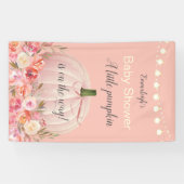 バラエレガント金ゴールドパンプキンカスタムベビーシャワー 横断幕 (横)