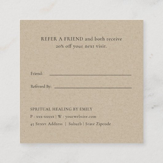 バラエレガント金ゴールドピンクロータスフローラは友人を参照 スクエア名刺 (裏面)