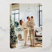 バラエレガント金ゴールドフォトハッピーハウリデイズポー 箔シーズンカード (裏面)