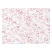 バラエレガント金ゴールドフラワーズホワイトボタニカル テーブルクロス (正面(横))