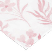 バラエレガント金ゴールドフラワーズホワイトボタニカル テーブルクロス (アングル)