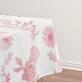 バラエレガント金ゴールドフラワーズホワイトボタニカル テーブルクロス (インサイチュ)