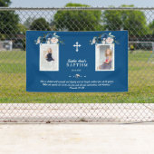 バラエレガント金ゴールドフローラバプティスガール写真 横断幕 (インサイチュ)