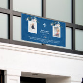 バラエレガント金ゴールドフローラバプティスガール写真 横断幕 (ビルの外側)