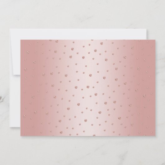 バラエレガント金ゴールドブラックフォト50誕生日 招待状 (裏面)