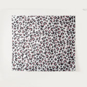 バラエレガント金ゴールドブラックレオパード模様 タペストリー (正面(横))