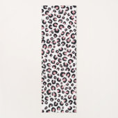 バラエレガント金ゴールドブラックレオパード模様 ヨガマット (正面)