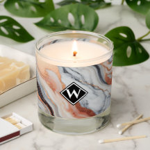 バラエレガント金ゴールドブラック大理石モノグラム