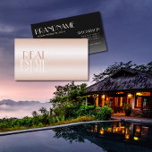 バラエレガント金ゴールドブラック鏡フォントプロフェッショナル 名刺