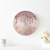 バラエレガント金ゴールドヘアースタイリストのシザー ラージ壁時計 (ホーム)