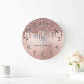 バラエレガント金ゴールドヘアースタイリストのシザー ラージ壁時計 (ホーム)