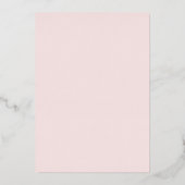 バラエレガント金ゴールドボホブライダルシャワー 箔招待状 (裏面)