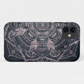 バラエレガント金ゴールドマンダラグレイ星雲デザイン Case-Mate iPhoneケース (裏面(横))