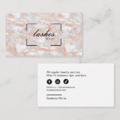 バラエレガント金ゴールドマーブルビジネスカードラッシュバー 名刺 (正面/裏面)