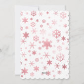 バラエレガント金ゴールドメリークリスマスカスタム写真 シーズンカード (裏面)