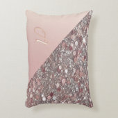 バラエレガント金ゴールドモノグラム アクセントクッション (正面(垂直))