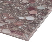 バラエレガント金ゴールドモノグラム カッティングボード (角)